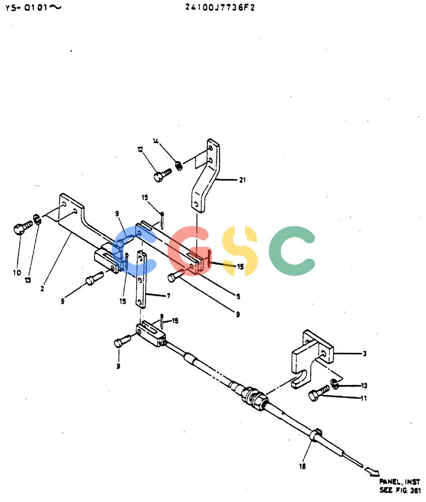神钢零件查询(MD400LC) - EXCAVATOR BTW YS0101 - YS0200 (1/80-12/06) (05-007) - CONTROL ASSY, ENGINE Kobelco