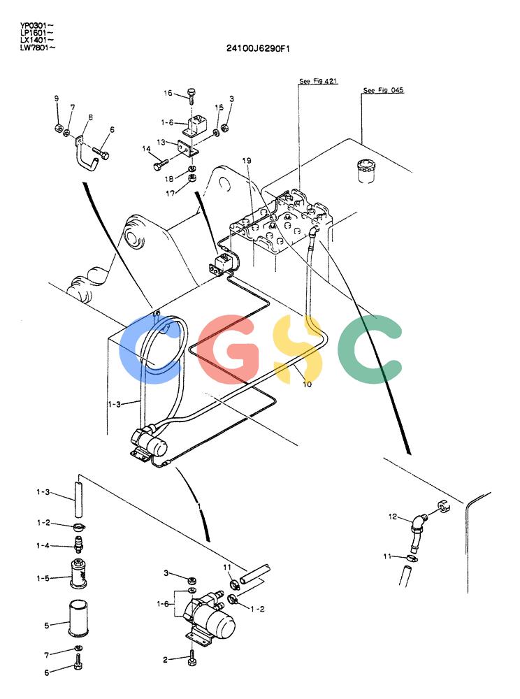 神钢零件查询(K905ALC) - EXCAVATOR ASN YP0301 (1/86-12/03) (08-001) - PUMP ASSY, FUEL Kobelco