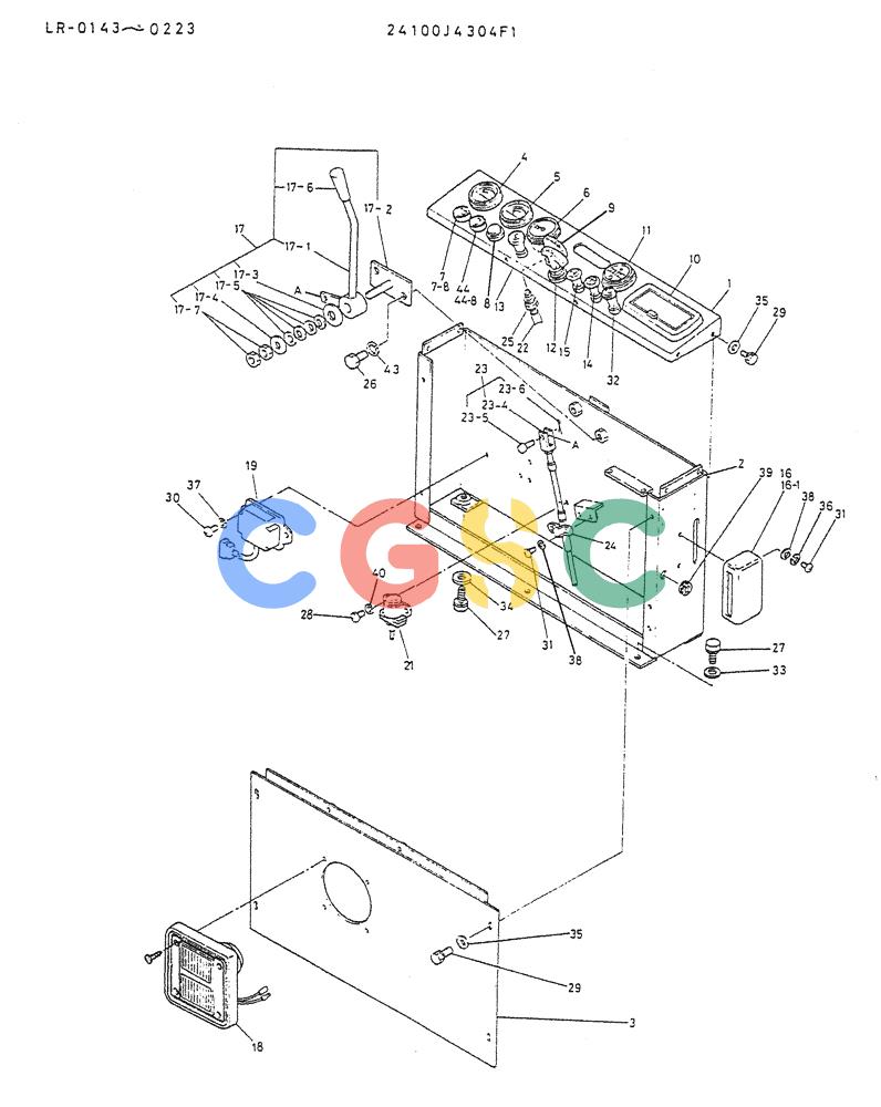 神钢零件查询(K914) - EXCAVATOR ASN LR-0143 (1/79-12/03) (07-013) - PANEL ASSY, INST 24100J4304F1 Kobelco