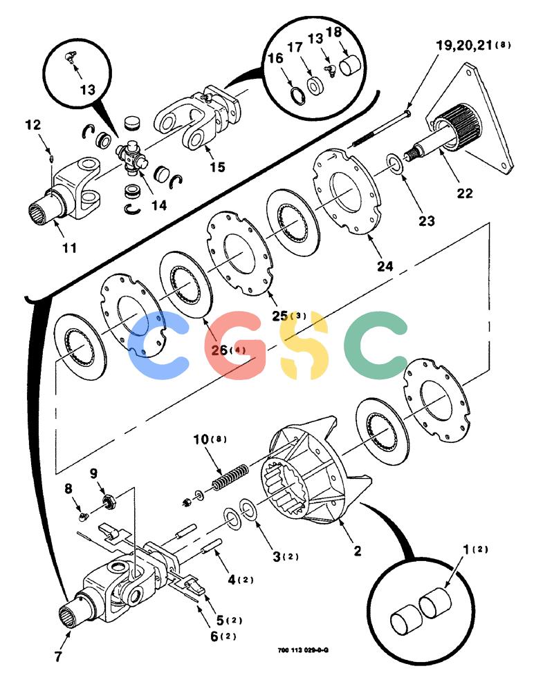 凯斯零件查询(8590) - CASE IH LARGE RECTANGULAR BALER (EUROPE) (1/97-12/98) (2-08) - FLYWHEEL CLUTCH ASSEMBLY Case Agriculture
