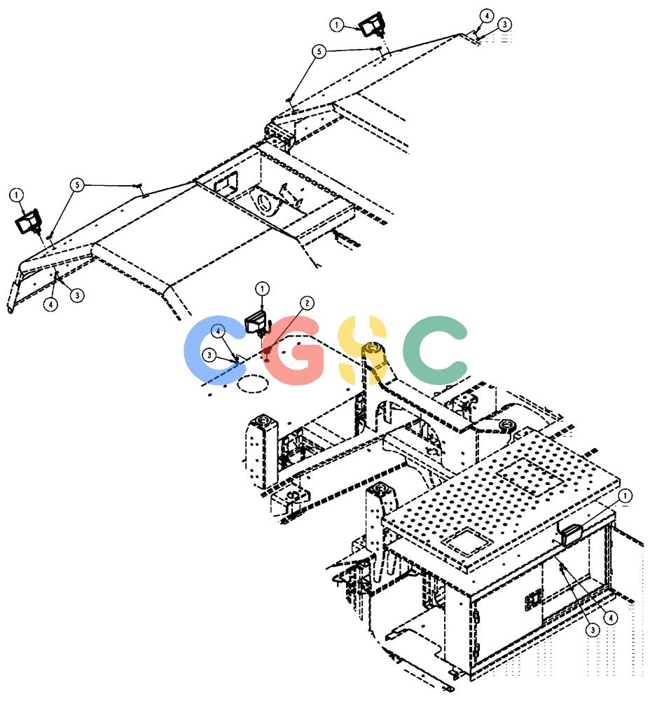 凯斯零件查询(FLX3510) - FLOATER (8/04-8/06) (10-014) - AUXILIARY LIGHT GROUP Case Agriculture