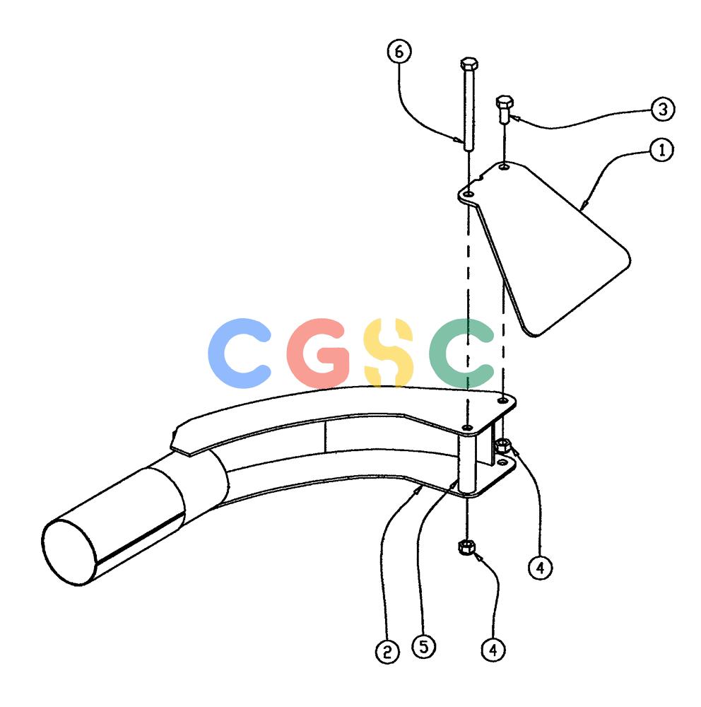 凯斯零件查询(FLX810) - FLEX-AIR APPLICATOR (10/03-8/09) (04-015) - DEFLECTOR ASSY, 2.5”, RH Case Agriculture