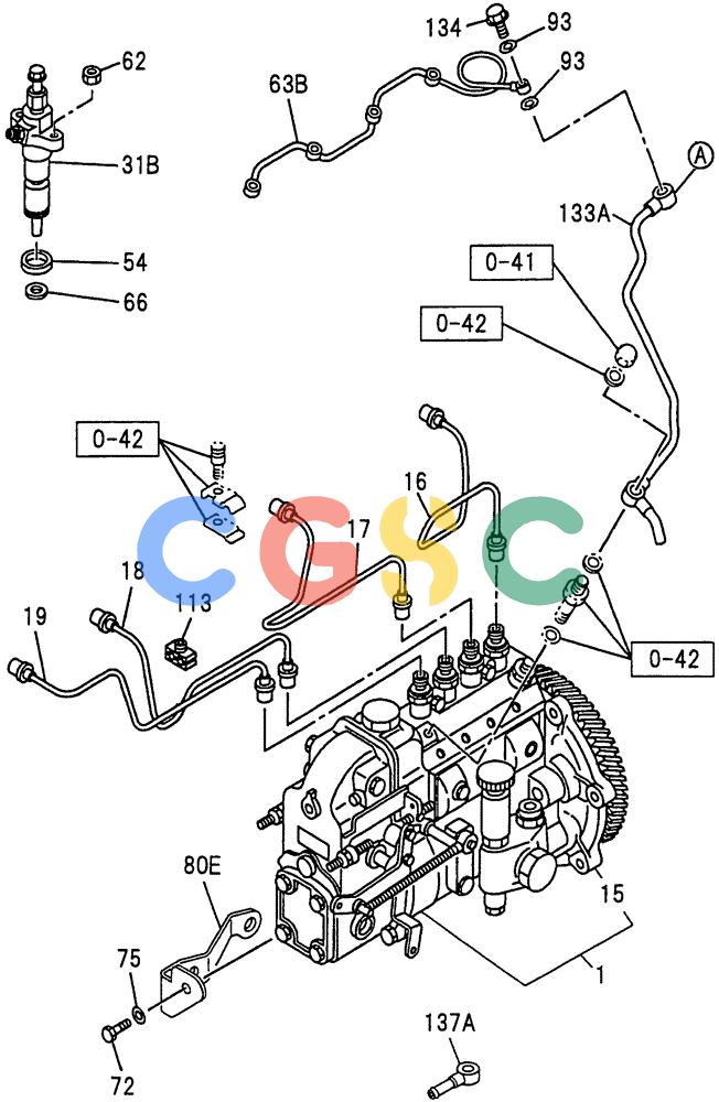 纽荷兰零件查询(E135SR) - CRAWLER EXCAVATOR ASN YY04-06254 (08-019[01]) - FUEL INJECTION SYSTEM New Holland Constructuion