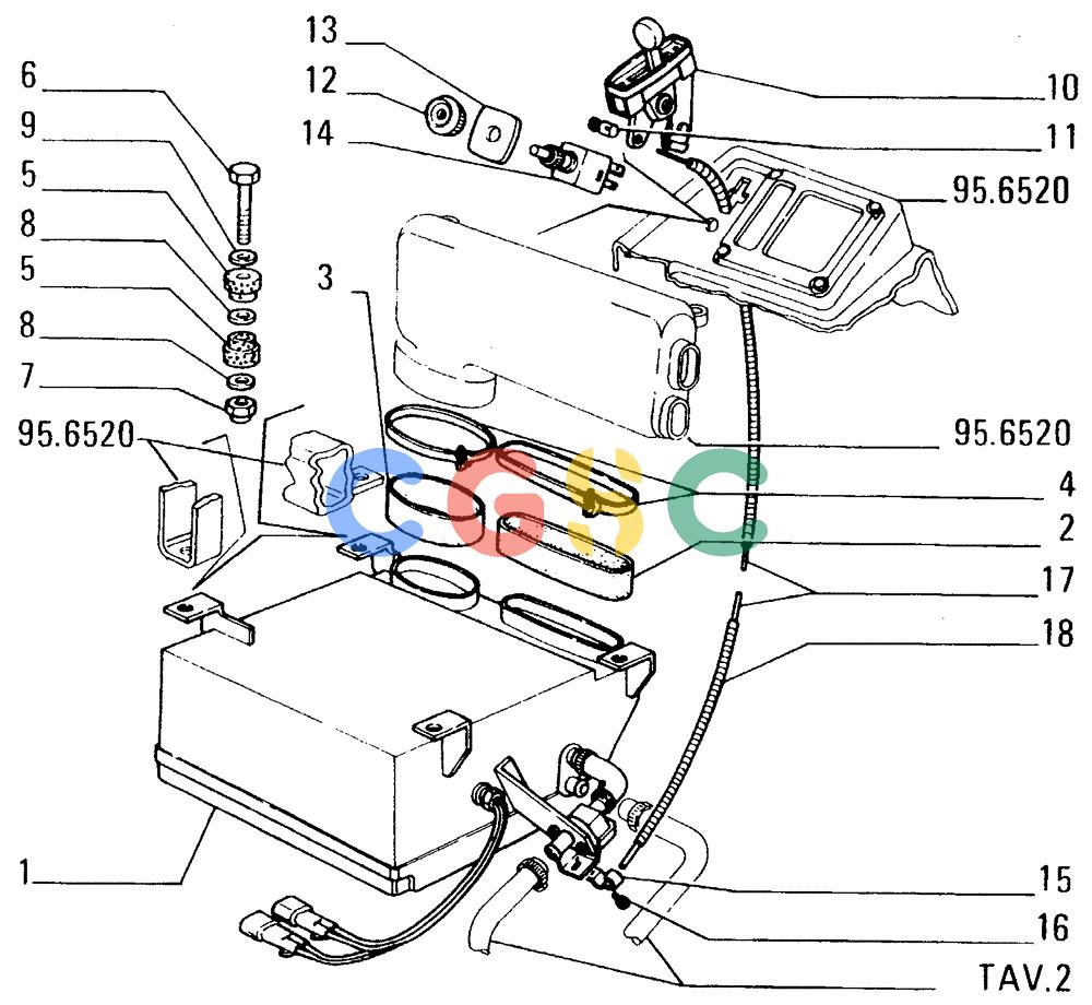 纽荷兰零件查询(FD14E) - CRAWLER DOZER (95.6560[001]) - HEATER New Holland Constructuion