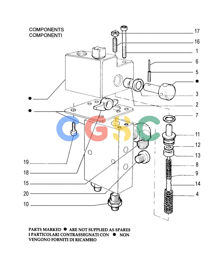 纽荷兰零件查询(FL145) - CRAWLER LOADER (N.A. VERSION) (11/98-) (2.304[06]) - BRAKE CONTROLS - VALVE New Holland Constructuion