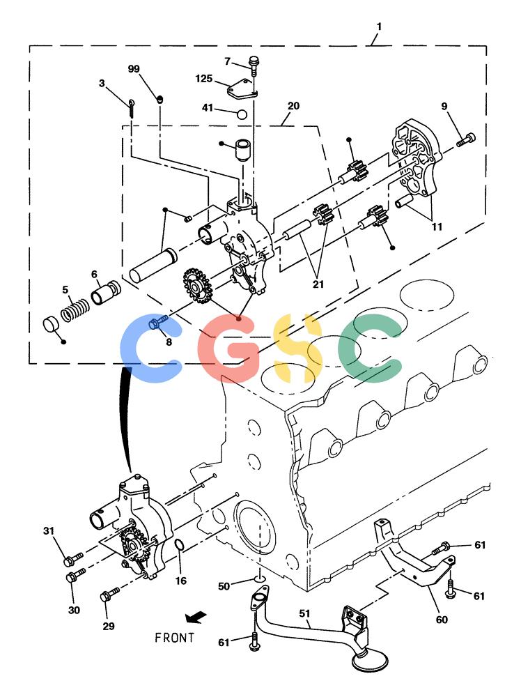 纽荷兰零件查询(E805) - CRAWLER EXCAVATOR (1/05-) (02-033-00[01]) - ENGINE OIL PUMP New Holland Constructuion