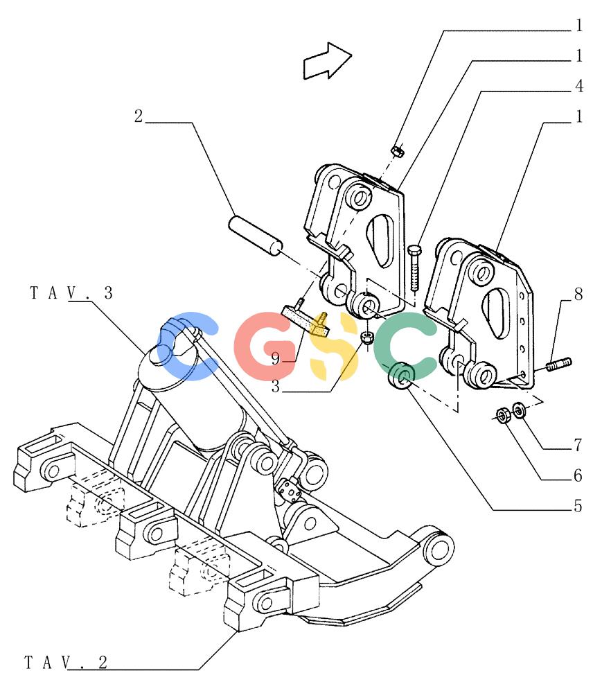 纽荷兰零件查询(FD145) - CRAWLER DOZER (N.A. VERSION) (10/98-) (9.523[01]) - RIPPER (RP) - 'RECO' - OPTIONAL CODE 76031415 New Holland Constructuion