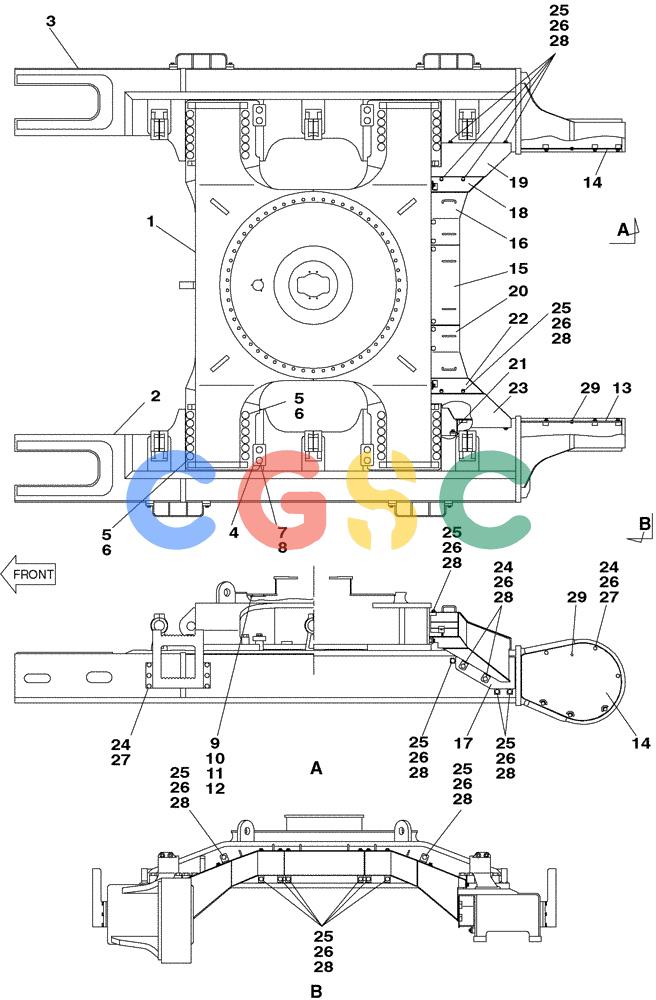 纽荷兰零件查询(E805) - CRAWLER EXCAVATOR (1/05-) (05-003-00[01]) - UNDERCARRIAGE New Holland Constructuion