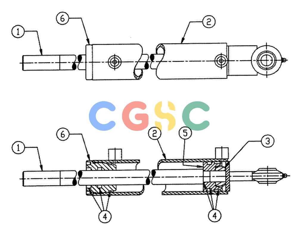 凯斯零件查询(FLEX-AIR) - APPLICATOR (1995-1997) (2/95-2/97) (07-001) - CYLINDER, 2" B X 10" S, W/UNIBALL Case Agriculture