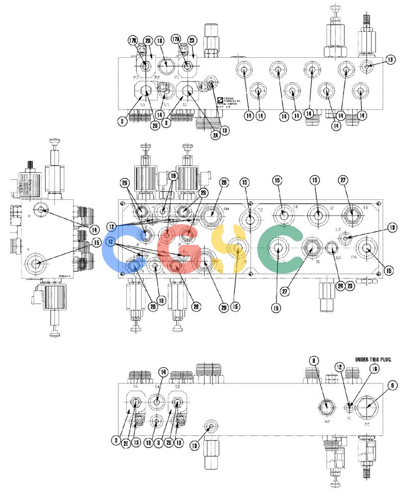 凯斯零件查询(810) - FLEX-AIR APPLICATOR - 2009 (9/09-12/11) (07-012[01]) - VALVE BLOCK, DOUBLE BIN, W/O AUGER Case Agriculture