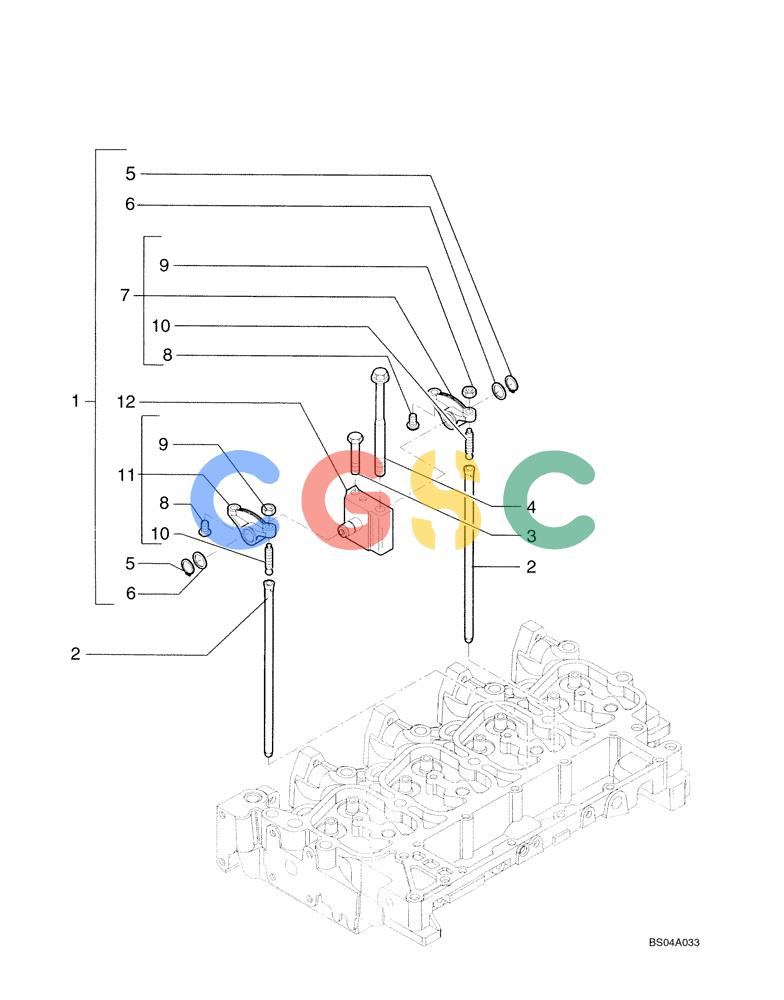 神钢零件查询(SK170-8) - ACERA MARK III EXCAVATOR - TIER 3 (NA) ASN YM04-U1601 - (5/07-12/12) (09-14[00]) - ROCKER SHAFT (101570130002) Kobelco