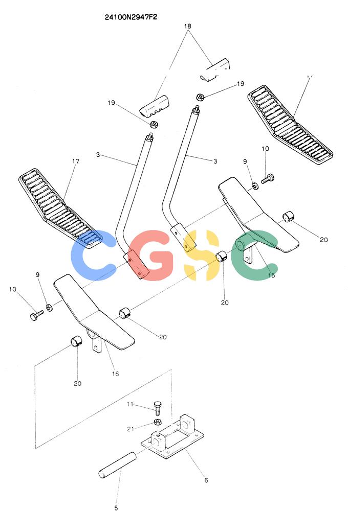 神钢零件查询(K904EL) - EXCAVATOR ASN LX1401 (1/86-12/03) (03-007) - LEVER ASSY, CONTROL Kobelco