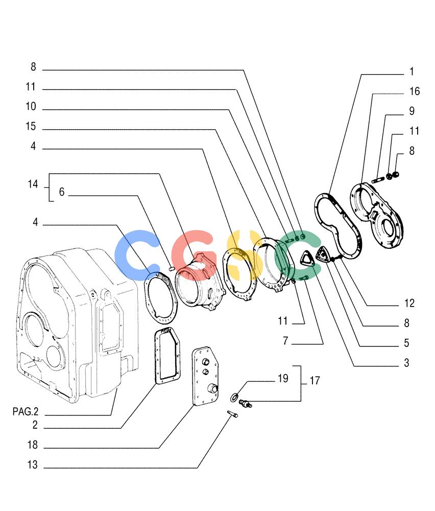 纽荷兰零件查询(FL175) - CRAWLER LOADER (N.A. VERSION) (6/92-) (1.211[04]) - TRANSMISSION - COMPONENTS New Holland Constructuion