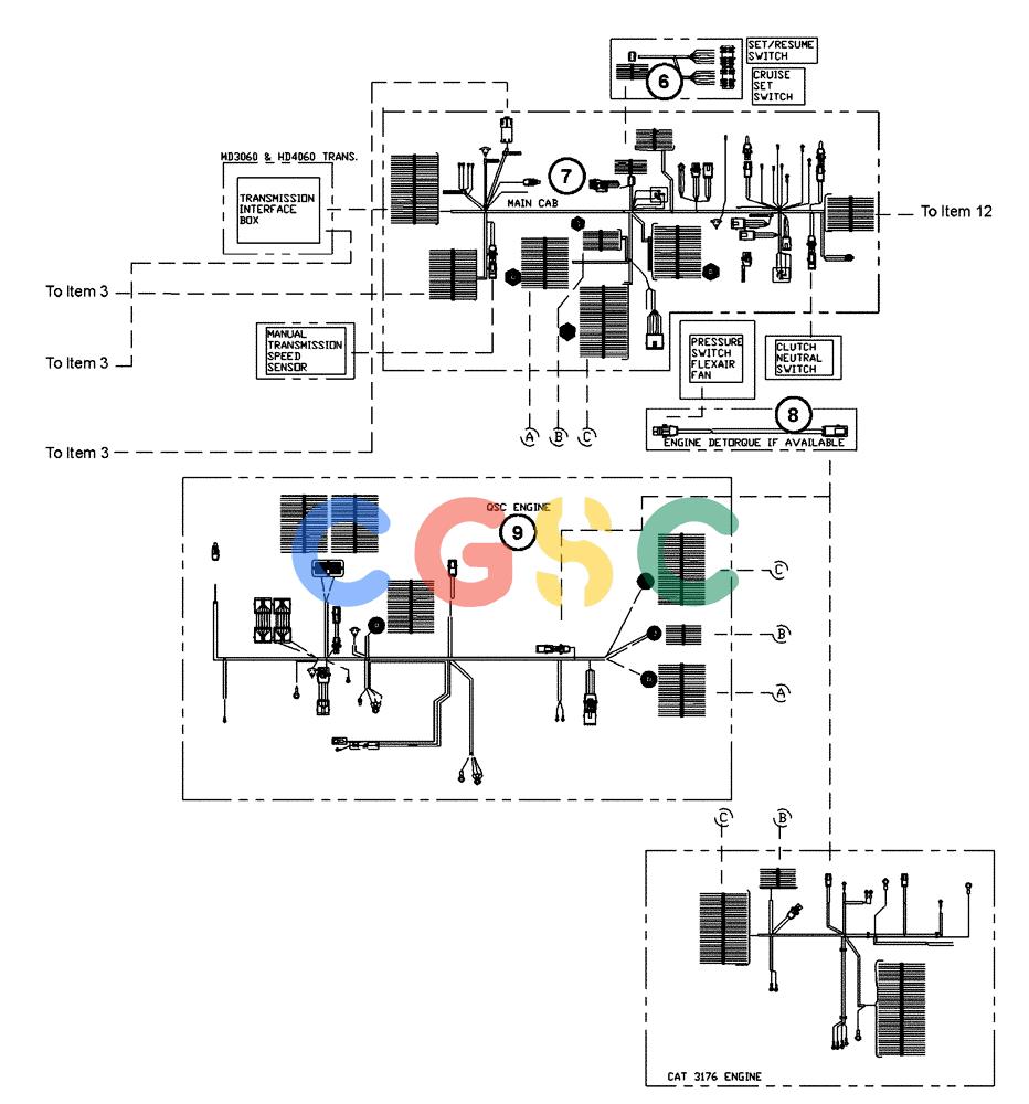 凯斯零件查询(FLX3300B) - FLOATER - 2002 (9/02-10/03) (08-001[02]) - MAIN ELECTRICAL HARNESSES Case Agriculture