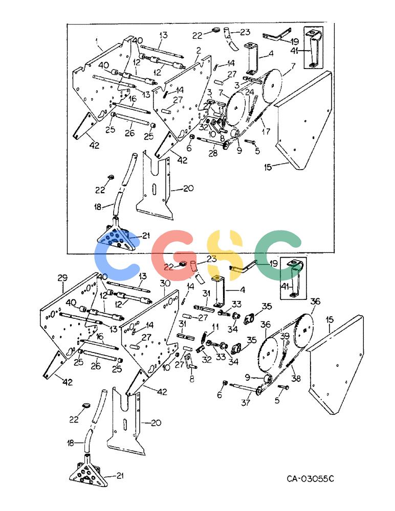 凯斯零件查询(DRY) - FERTILIZER UNIT (4-ROW) - 1966 (1/66-12/88) (A-180) - DRY FERTILIZERS, DRY UNIT AND MOUNTING, FOR HERBICIDE AND INSECTICIDE Case Agriculture