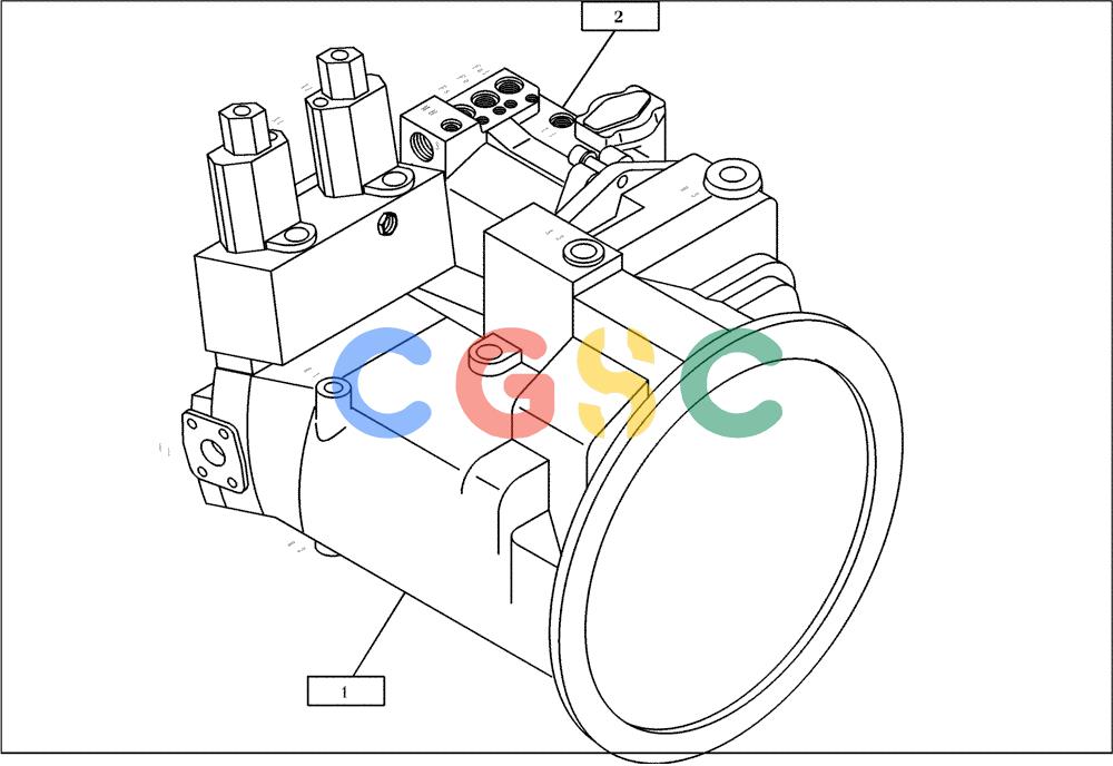 纽荷兰零件查询(EC350) - CRAWLER EXCAVATOR (2/00-) (22.010[001]) - PUMP INSTALL.MATERIAL (S/N 735003-735032) New Holland Constructuion