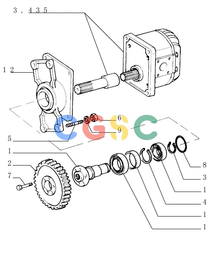 纽荷兰零件查询(FD145) - CRAWLER DOZER (N.A. VERSION) (10/98-) (1.200[05]) - UNIT TORQUE CONVERTER New Holland Constructuion