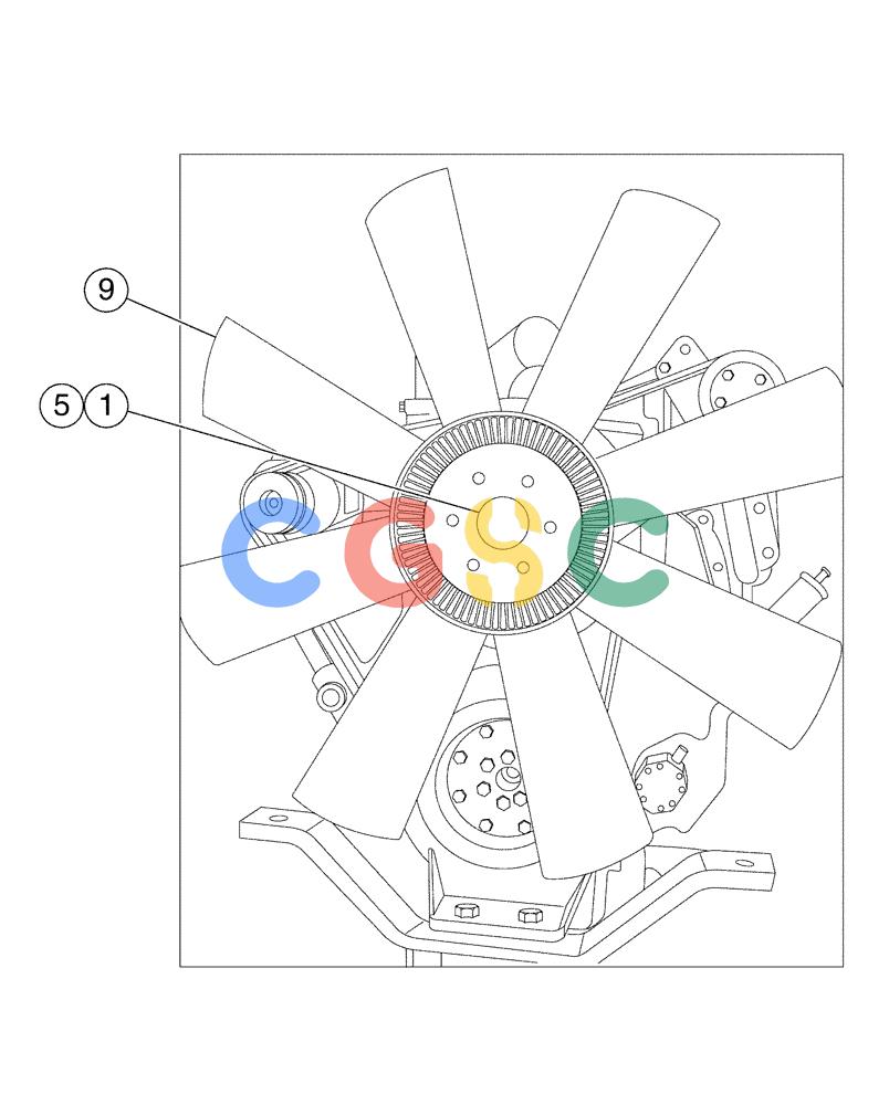 凯斯零件查询(4375) - TITAN FLOATER (5/98-8/99) (02-001[01]) - ENGINE GROUP Case Agriculture