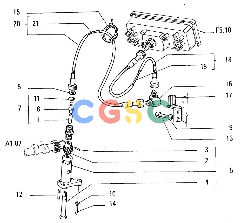 纽荷兰零件查询(FL5B) - CRAWLER LOADER (A1.08[001]) - MULTIMETER DRIVE New Holland Constructuion