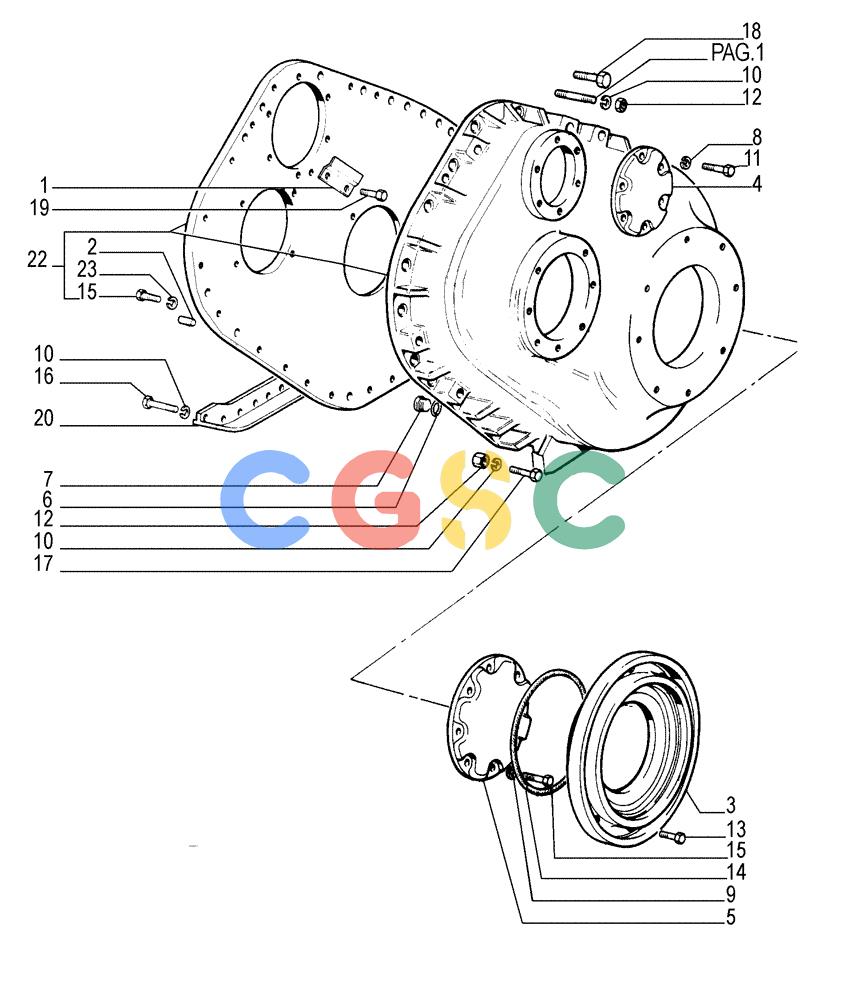 纽荷兰零件查询(FD255) - CRAWLER DOZER (N.A. VERSION) (7/95-) (1.277[02]) - REAR TRANSMISSION - CASE New Holland Constructuion