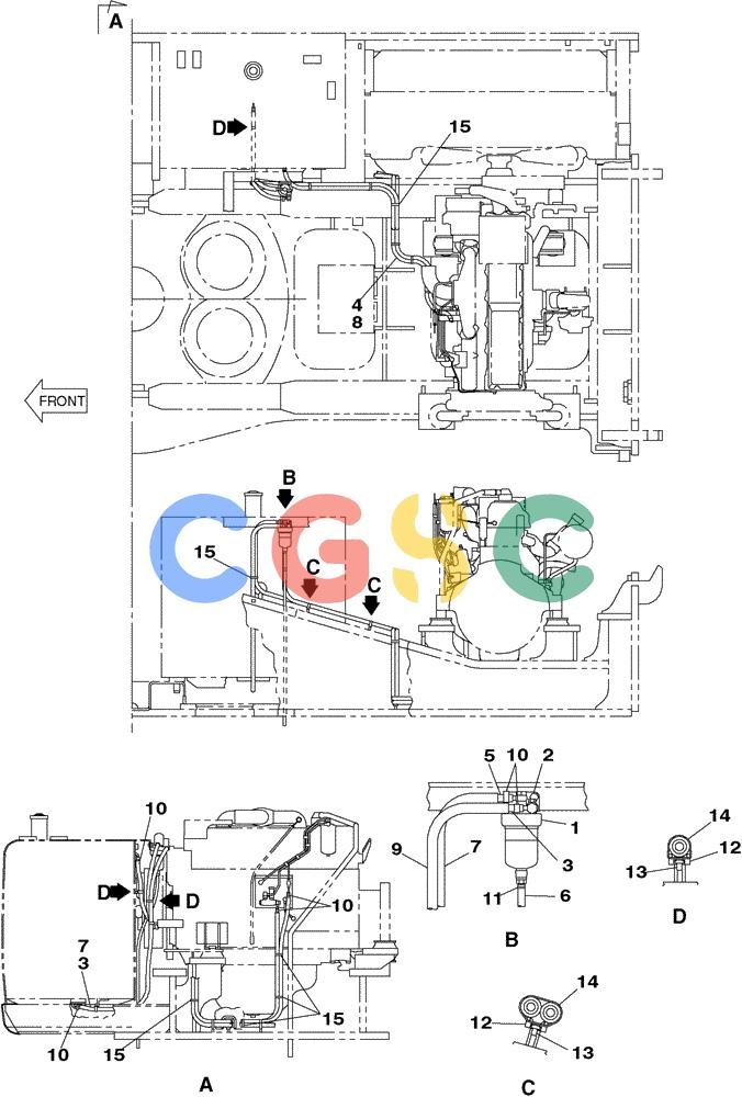 纽荷兰零件查询(E805) - CRAWLER EXCAVATOR (1/05-) (03-005-00[01]) - FUEL SYSTEM New Holland Constructuion