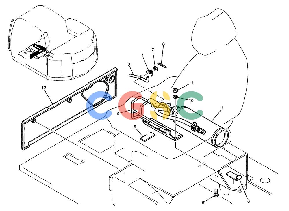纽荷兰零件查询(E70) - MIDI CRAWLER EXCAVATOR (NA) (1/06-) (103) - FIRE EXTINGUISHER INSTALLATION New Holland Constructuion