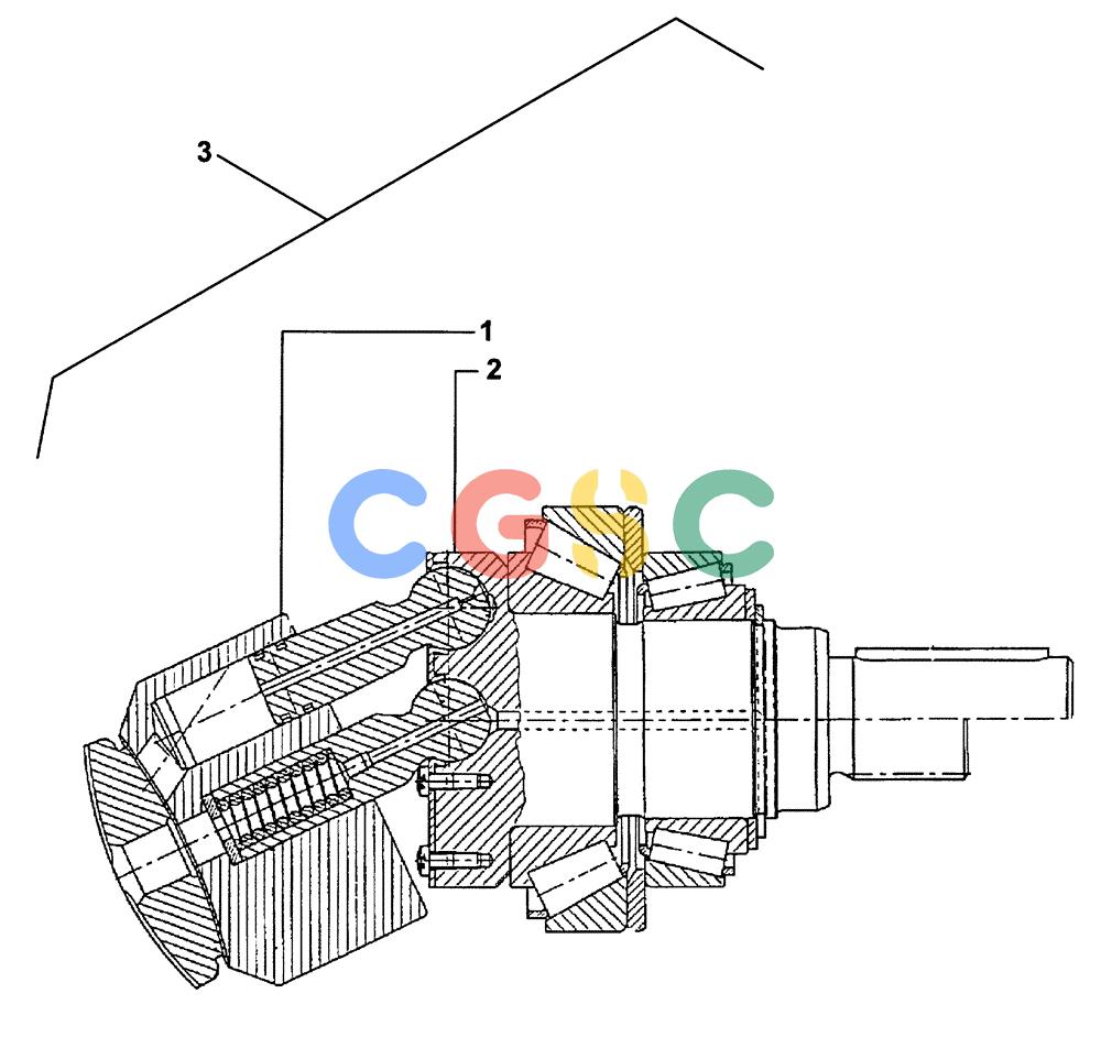 纽荷兰零件查询(DC100) - CRAWLER DOZER (N.A. VERSION) (4/00-) (2.329[03C]) - HYDROSTATIC DRIVE ENGINES - ROTATING ASSY DC100 New Holland Constructuion