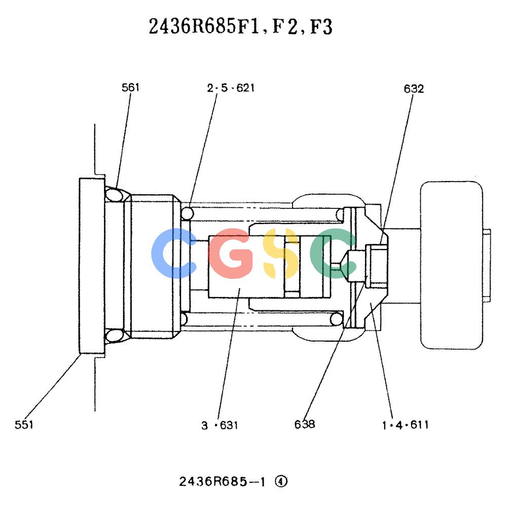 神钢零件查询(K907LC) - MARK II EXCAVATOR BTW YQU0001 - YQU0400 (1/87-12/03) (11-003 ) - VALVE ASSY, RELIEF 2436R685F1-F3 Kobelco