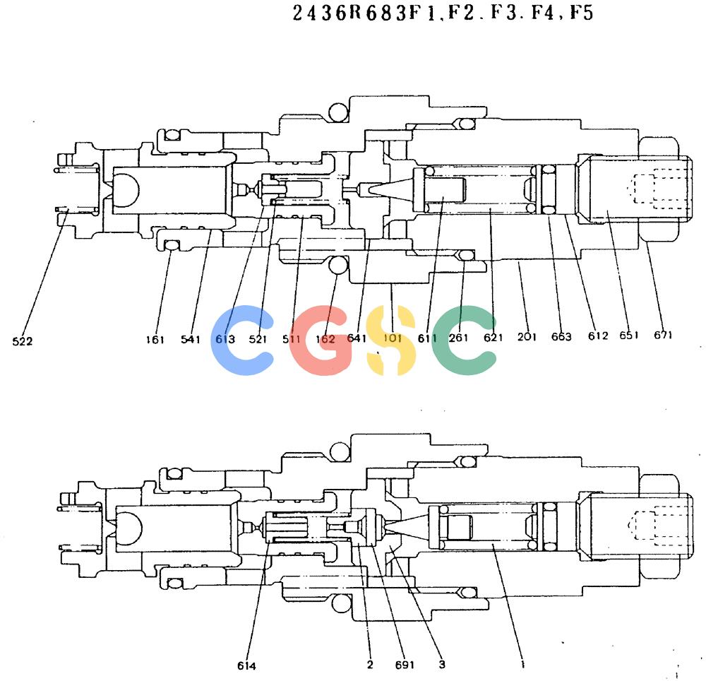 神钢零件查询(MD240BLC) - EXCAVATOR ASN LL1488 (1/80-12/06) (11-002) - VALVE ASSY, RELIEF Kobelco