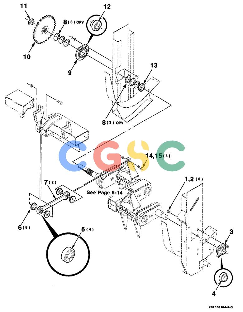 凯斯零件查询(8575) - CASE IH MID-SIZE RECTANGULAR BALER (NORTH AMERICA) (1/95-12/00) (05-012) - CRANK DRIVE AND MOUNTING ASSEMBLY, S.N. CFH0163129 AND LATER Case Agriculture