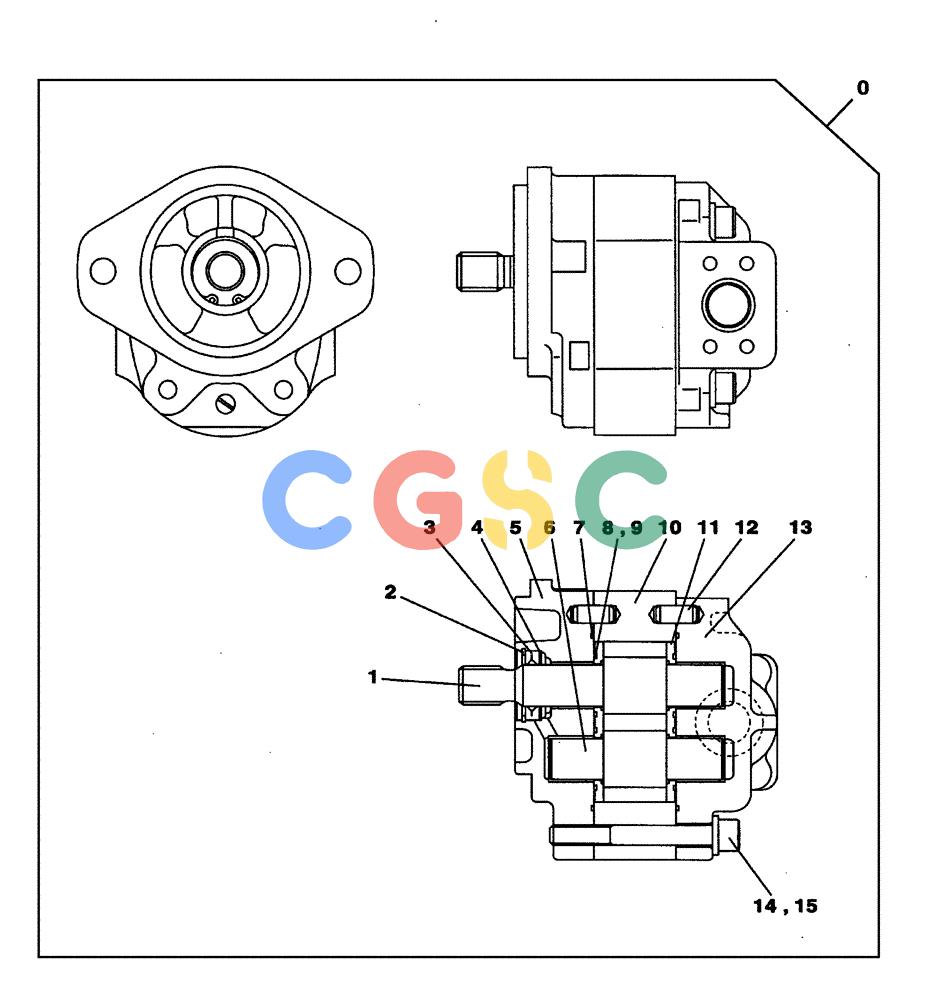 纽荷兰零件查询(E805) - CRAWLER EXCAVATOR TIER 3 (7/06-) (02-005-02[01]) - HYDRAULIC PUMP - COOLER New Holland Constructuion