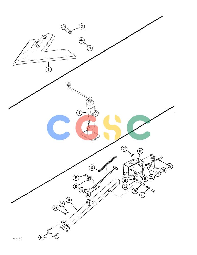 凯斯零件查询(8100) - CASE IH AIR SEEDER (8/91-12/92) (9B-40) - CHISEL SWEEPS Case Agriculture