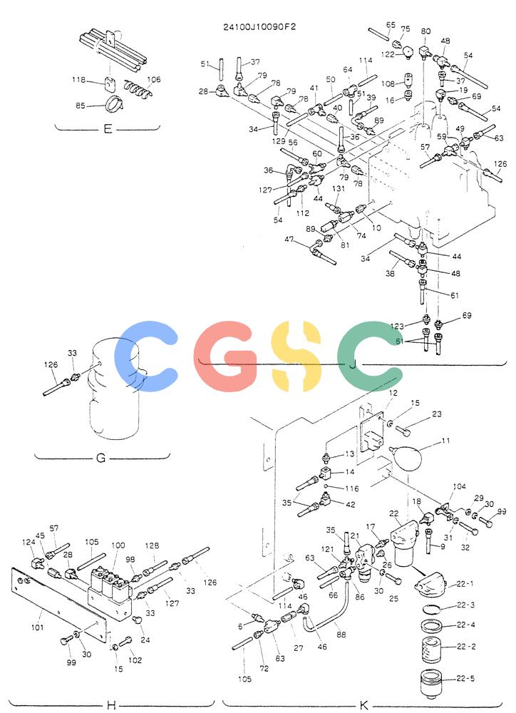 神钢零件查询(K904L) - MARK II EXCAVATOR BTW LX1501 - LX1525 (1/88-12/03) (03-002[02]) - REMOTE-CONTROL ASSY Kobelco