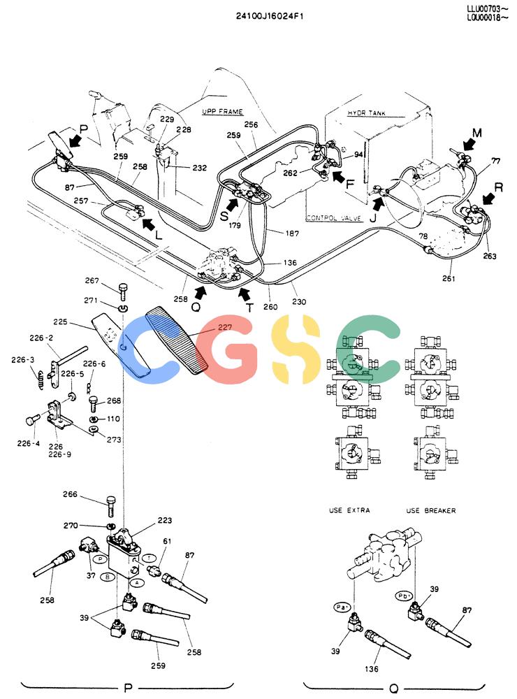 神钢零件查询(NIBBLER) - BREAKER & EXTRA ATTACHMENTS - SK220 ASN LQU0001 & SK200LC ASN LLU0601 (1/91-12/97) (02-002[04]) - REMOTE CONTROL ASSY (EXTRA & BREAKER) Kobelco