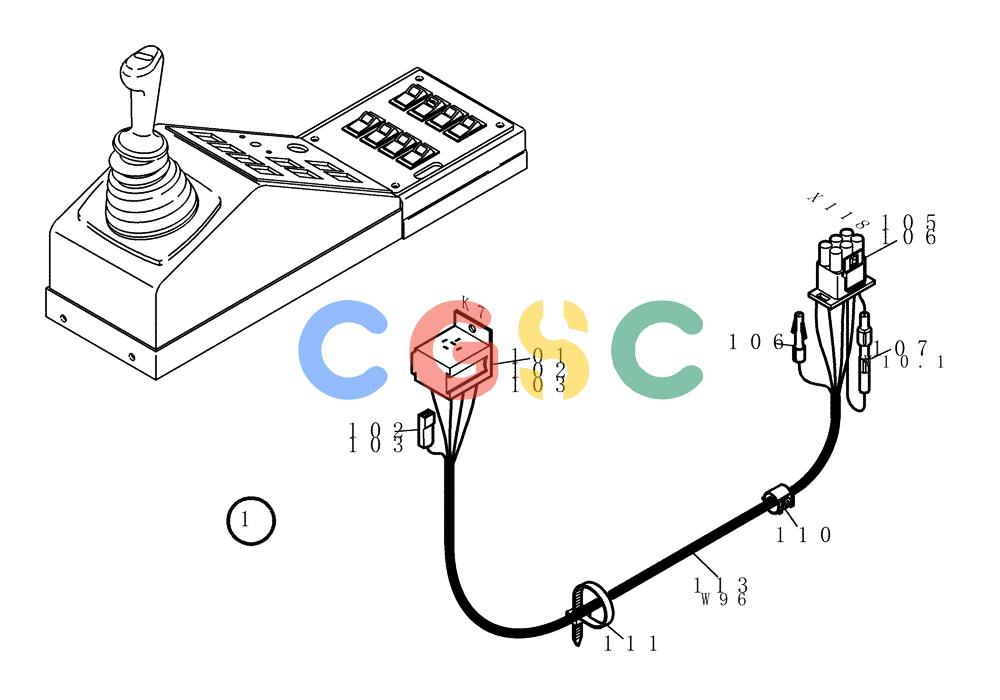 纽荷兰零件查询(EC215) - CRAWLER EXCAVATOR (11/99-) (32.873[001]) - CABLE HARNESS SIGNAL (S/N 721502-UP) New Holland Constructuion