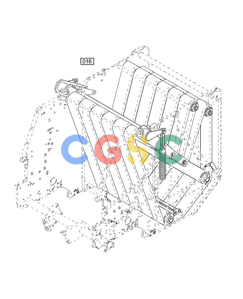 凯斯零件查询(RBX451) - CASE IH ROUND BALER (12/01-10/02) (INDEX[4]) - PICTORIAL INDEX, BELTS & IDLER ROLLERS, FIG.016 Case Agriculture