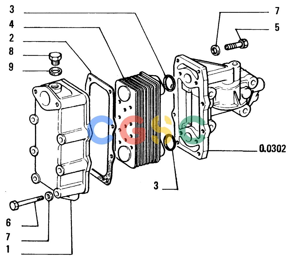纽荷兰零件查询(FD14E) - CRAWLER DOZER (0.0310[001]) - HEAT EXCHANGER-ENGINE New Holland Constructuion