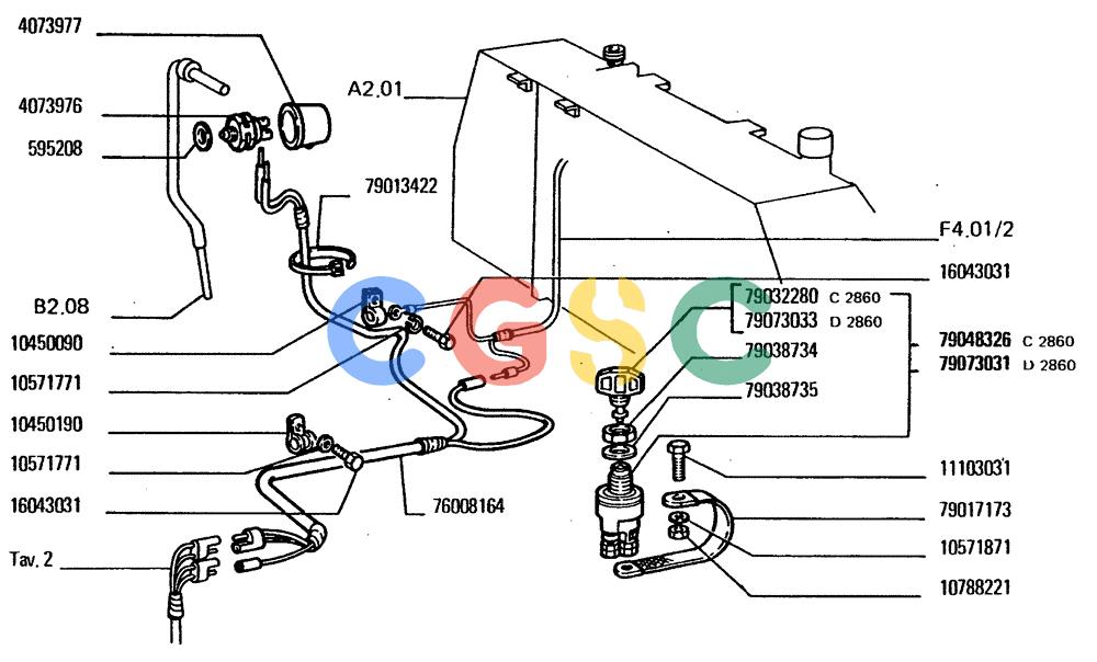 纽荷兰零件查询(FD20) - CRAWLER DOZER (F4.01/A[003]) - LIGHTING SYSTEM New Holland Constructuion