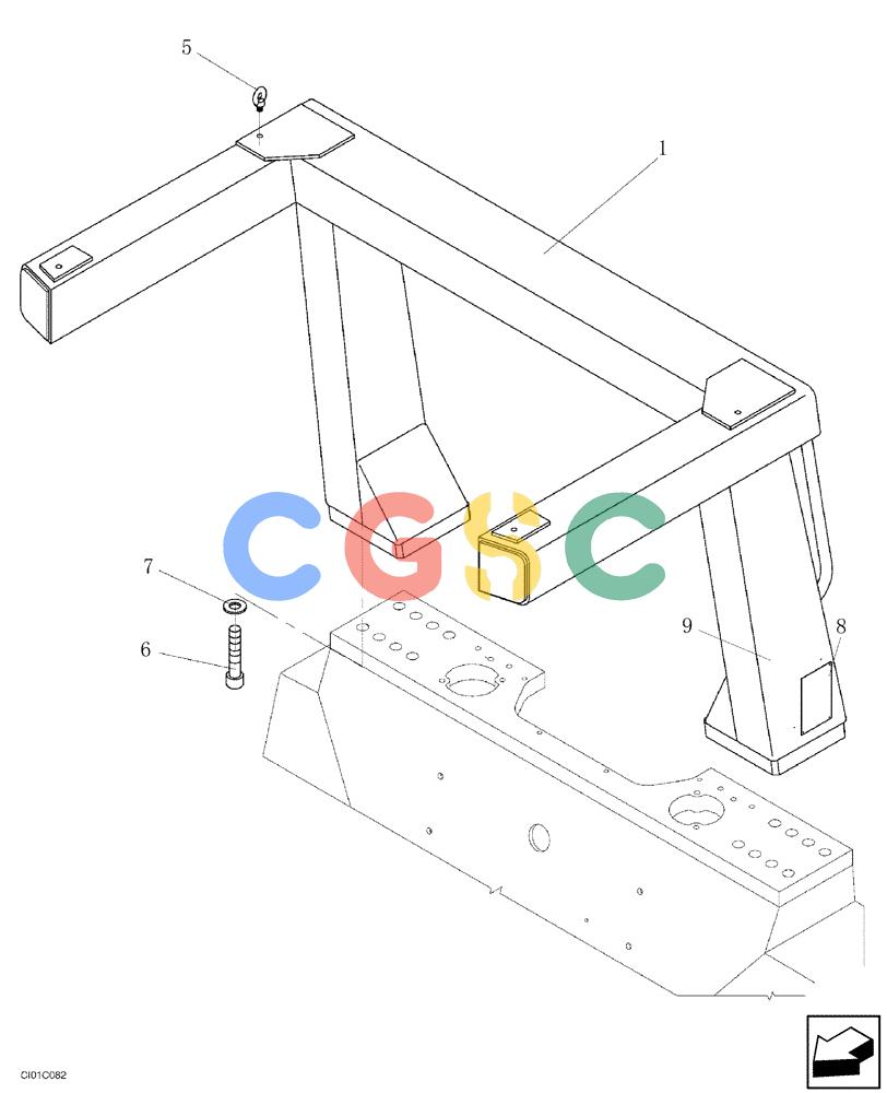 纽荷兰零件查询(CV900) - VIBRATORY ROLLER (9/01-) (12-021-00[01]) - ROPS FRAME New Holland Constructuion