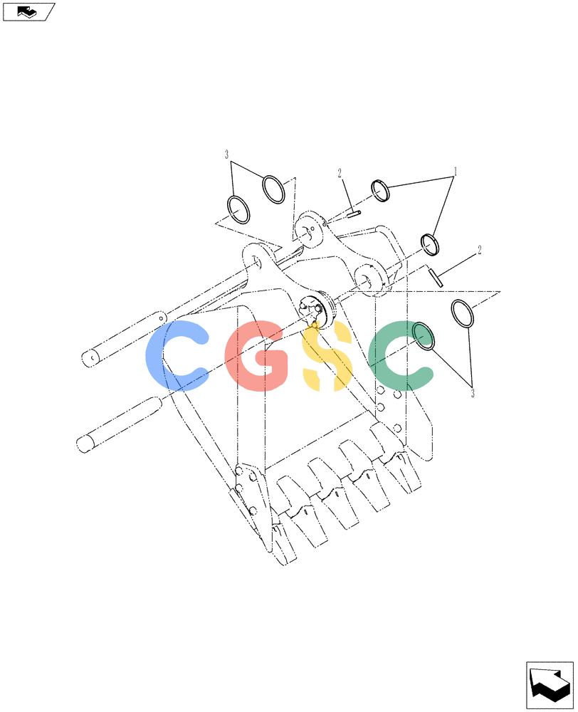 神钢零件查询(ED150-2) - BLADE RUNNER EXCAVATOR/DOZER ASN LH01-01001 (1/09-12/12) (03-025[00]) - BUCKET INSTALLATION Kobelco