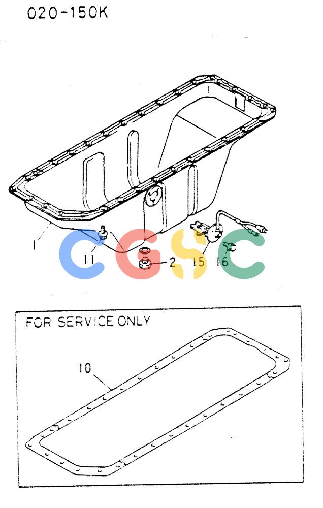神钢零件查询(MD200C) - EXCAVATOR BTW YQU0701 - YQU2000 (1/80-12/06) (17-005) - OIL PAN 020-150K Kobelco