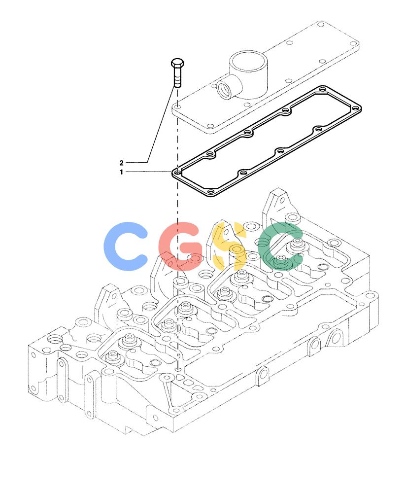 纽荷兰零件查询(DC70) - CRAWLER DOZER (N.A. VERSION) (4/99-) (0.071[02]) - INTAKE MANIFOLD DC70 New Holland Constructuion