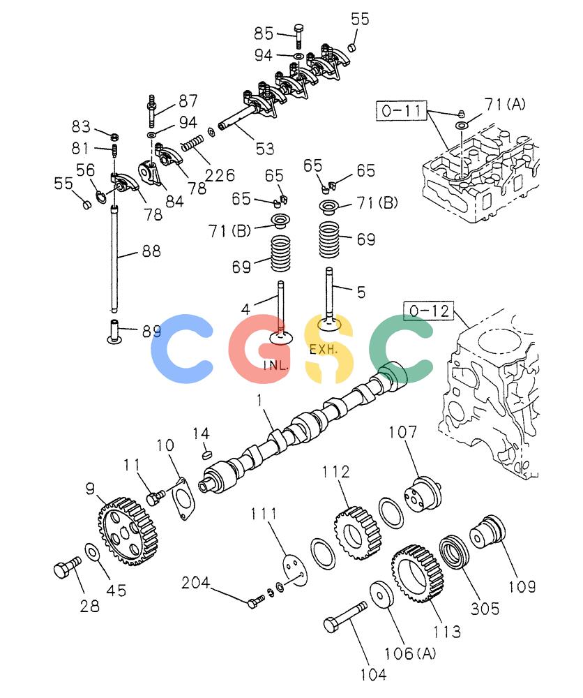 纽荷兰零件查询(EH80) - MIDI CRAWLER EXCAVATOR ASN LF04-02000 (N4TA18001 thru N4TA18010, ASN N5TA18011 -) (NA) (1/ (224) - CAMSHAFT AND VALVE New Holland Constructuion