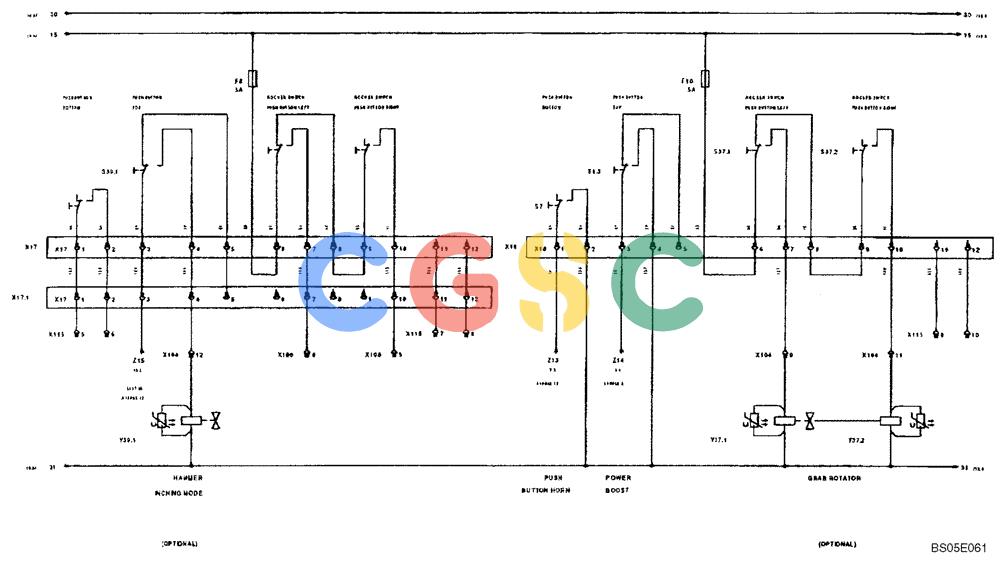纽荷兰零件查询(EC270) - CRAWLER EXCAVATOR (7/00-) (31.050[011]) - ELECTRICAL COMPON. I.CIRCUIT DIAGRAM (S/N 727002-UP) New Holland Constructuion