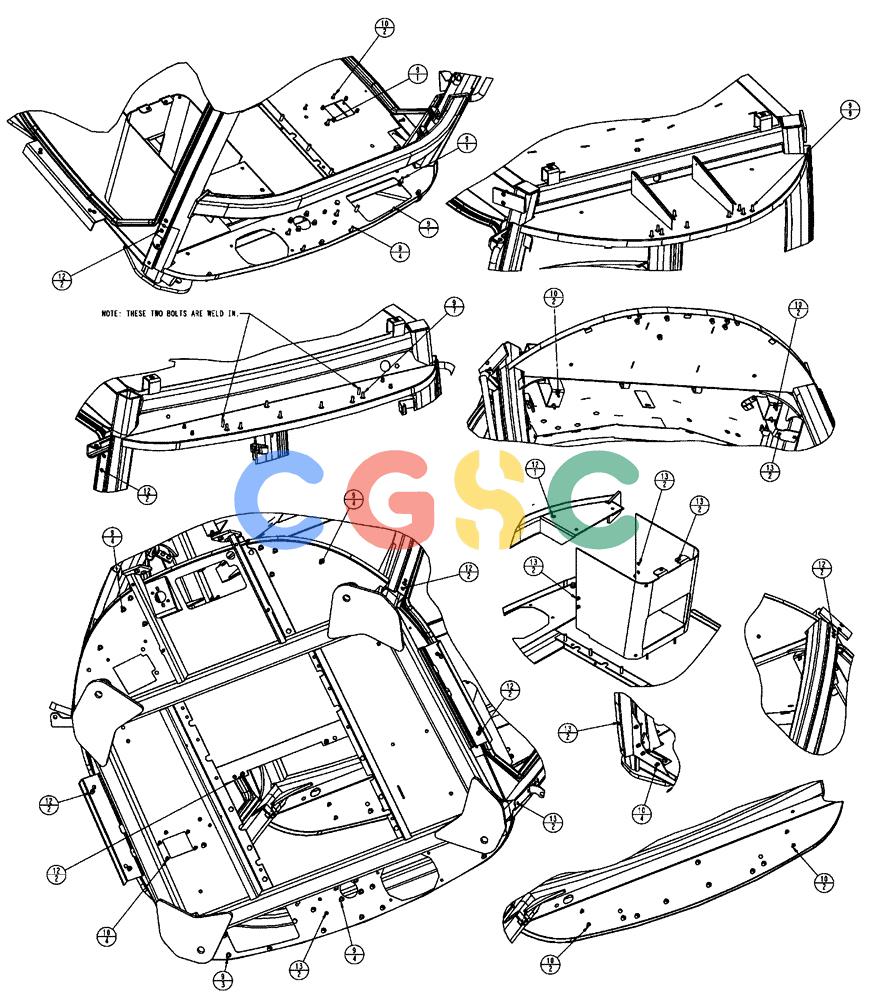 凯斯零件查询(FLX3510) - FLOATER (8/04-8/06) (01-003[05]) - CAB EXTERIOR GROUP Case Agriculture