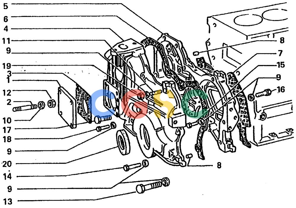 纽荷兰零件查询(65B) - MOTORGRADERS (A1.02[005]) - FRONT HOUSING New Holland Constructuion