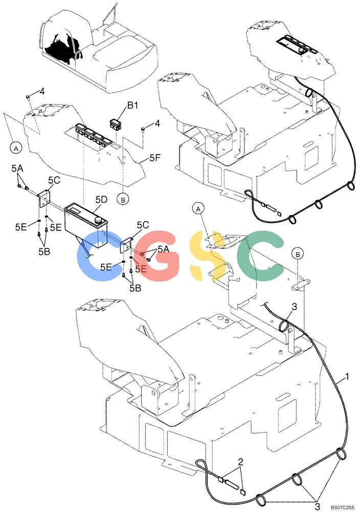 神钢零件查询(SK170-8) - ACERA MARK III EXCAVATOR - TIER 3 (NA) ASN YM04-U1601 - (5/07-12/12) (02-32[00]) - RADIO INSTALLATION (YN54E00010F1) Kobelco