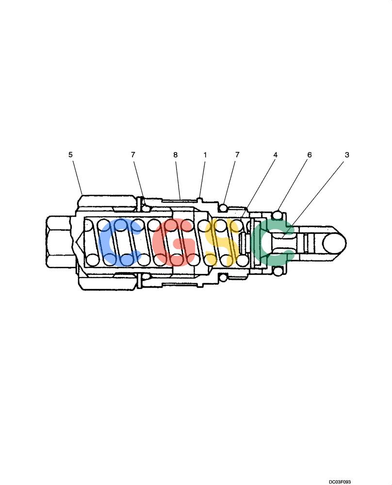 纽荷兰零件查询(E15) - COMPACT CRAWLER EXCAVATOR (N.A.) (1/06-) (08-34[00]) - VALVE ASSY - PRESSURE RELIEF New Holland Constructuion