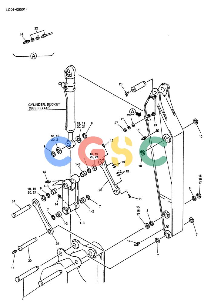 神钢零件查询(BREAKER) - NIBBLER/BREAKER ATTACHMENT - SK330, SK330LC DYNAMIC ACERA EXCAVATOR (9/04-) (02-007) - ARM GROUP 2.6M (8FT 6IN) (NIBBLER & BREAKER) Kobelco