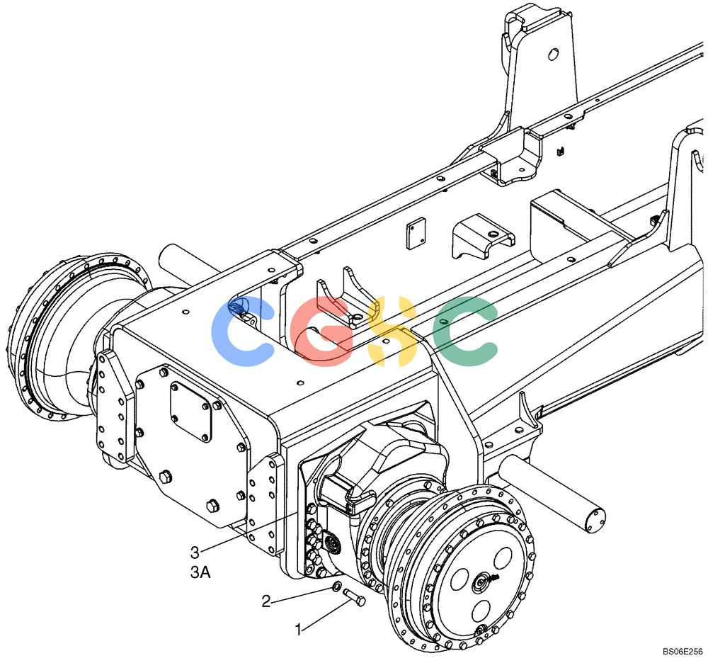 纽荷兰零件查询(D150B) - CRAWLER DOZER TIER 3 (HYDRO) (10/07-) (06-05) - FINAL DRIVE - MOUNTING New Holland Constructuion